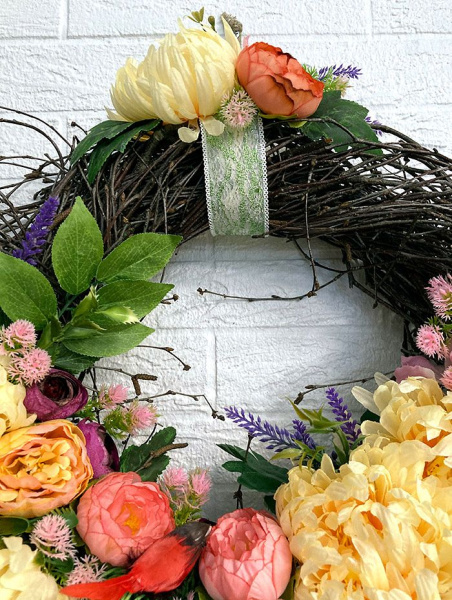 Венок декоративный "Цветочный"